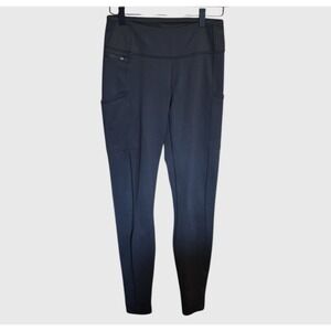 Patagonia Women's Leggings Pack Out‎ Tight Black Logo Zip Pocket Size Small